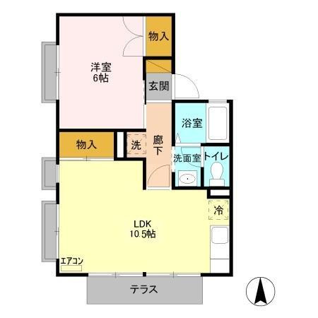 笠原ハイツ　Ａの間取り
