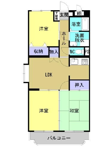 フルールの間取り