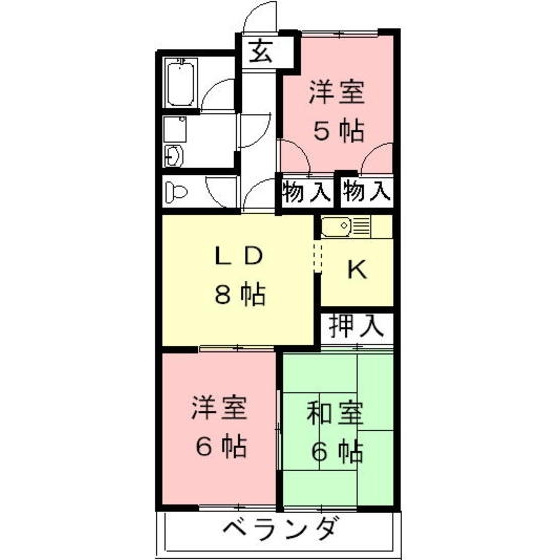 ＥＮＪＹＯ　Ⅱの間取り