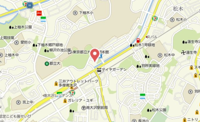 『八王子市マンション』エンゼルラクシィ南大沢【仲介手数料無料】　八王子市南大沢1-9-1の地図|～仲介手数料無料☆八王子ひなた不動産～エンゼルラクシィ南大沢