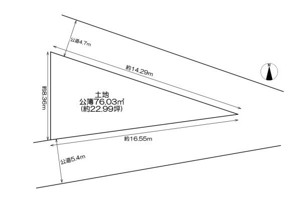 【土地図】 | 守口市東光町2丁目　売土地