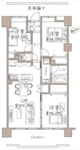 『八王子市マンション』キャッスルマンション多摩センター【仲介手数料無料】　八王子市東中野241-1