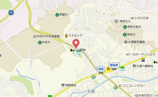 祝成約　キャッスルマンション多摩センター　八王子市　中古マンションの地図|～仲介手数料無料☆八王子ひなた不動産～キャッスルマンション多摩センター