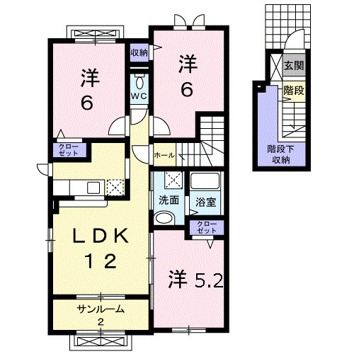 リブレ常盤台Ａの間取り