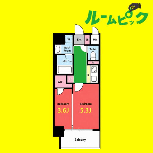 S-RESIDENCE烏森aureate(オリート)　名古屋市賃貸　仲介手数料無料の間取り