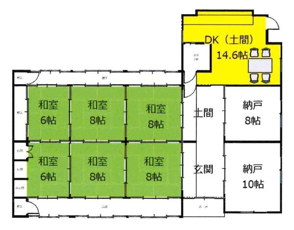 岡崎市樫山町・中古戸建の間取り|間取り図です