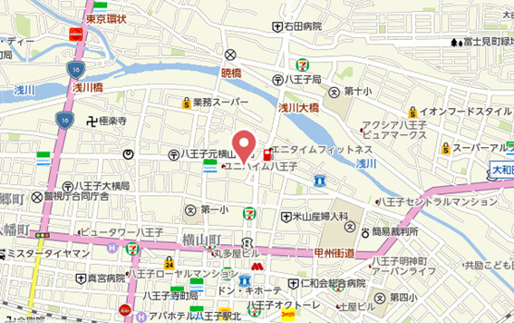 『八王子市マンション』マイキャッスル八王子元横山町【仲介手数料無料】　八王子市元横山町2-4-17の地図|～仲介手数料無料☆八王子ひなた不動産～マイキャッスル八王子元横山町