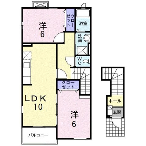 フェリーチェ　Ａの間取り