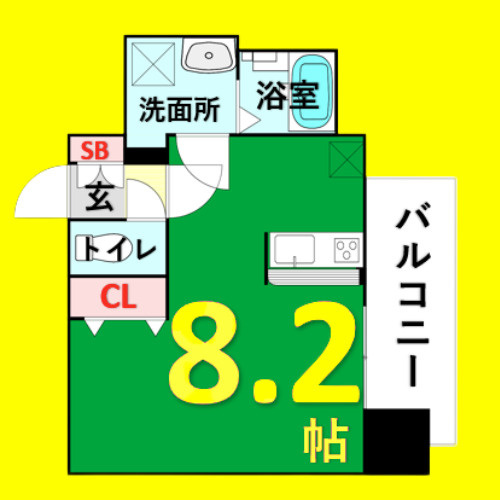 SHOKEN Residence 名古屋〈太閤通〉の間取り
