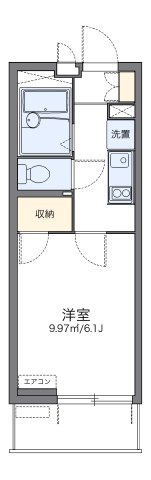レオパレス中川Ⅱの間取り