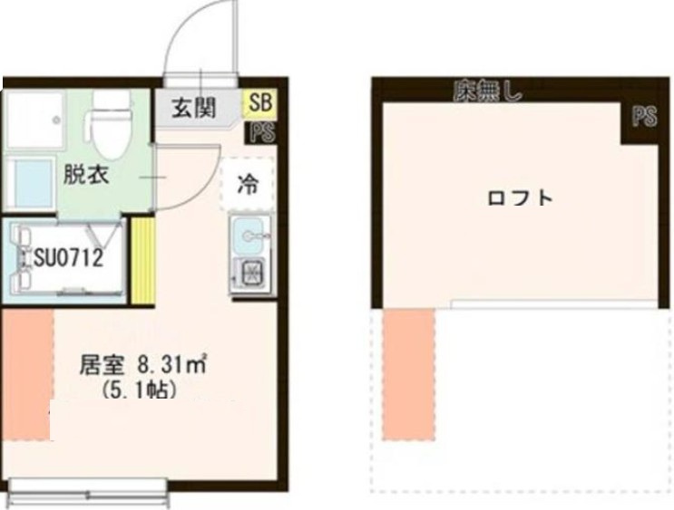 シェルサンキエム堀切の間取り|間取りです。