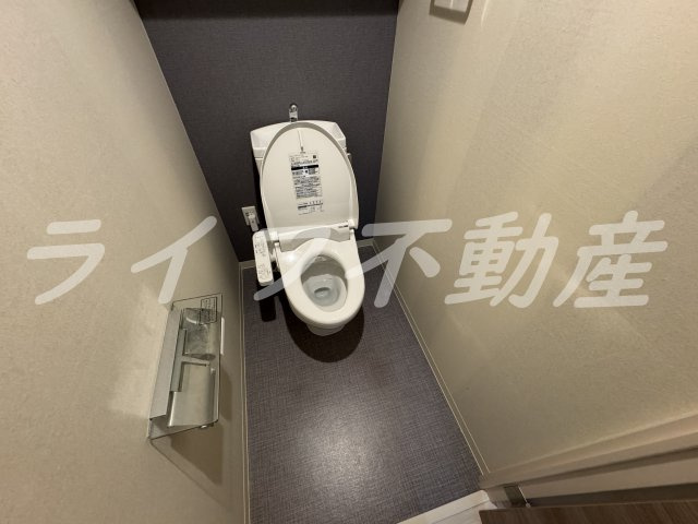 幸court森ノ宮のトイレ|落ち着いた色調のトイレです