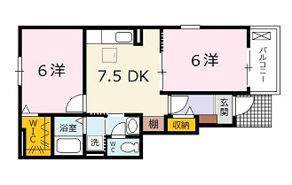 グランシャリオⅢの間取り