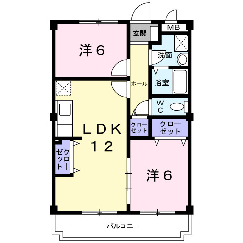 サンハイム梓の間取り