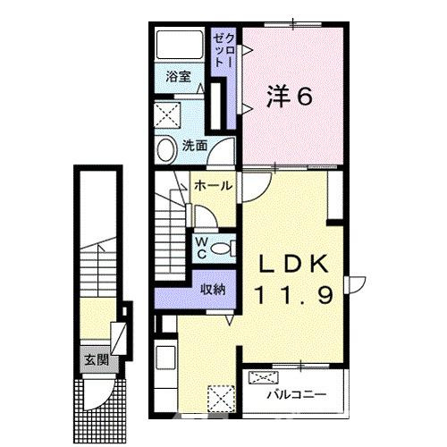 ノイ・レーベンＢの間取り