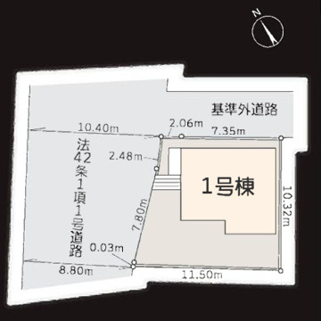 【区画図】 | 海老名市望地2丁目 新築戸建て 全1棟【仲介手数料無料】 | 海老名市を中心に地域密着で営業♪不動産のことなら「大樹不動産」へ