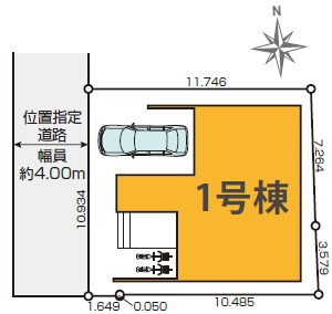 練馬区関町東1丁目　新築一戸建　西武新宿線　上石神井の区画図