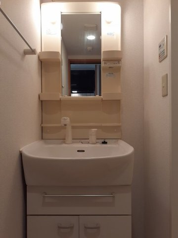 忙しい朝には欠かせない洗面所です