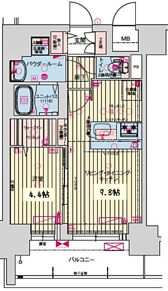 プレサンス丸の内アドブルの間取り