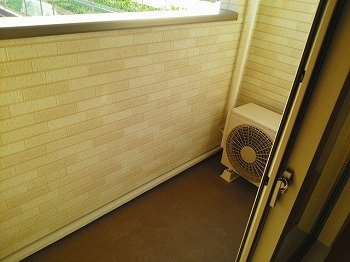 ブラウベルク青山のバルコニー