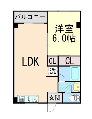 メープル御影中町の間取り