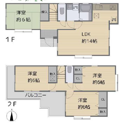 逗子市久木　中古戸建　の間取り