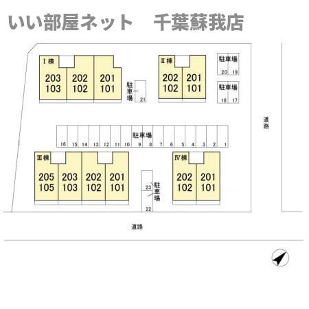 インペリアルハイツ　Ⅲの区画図