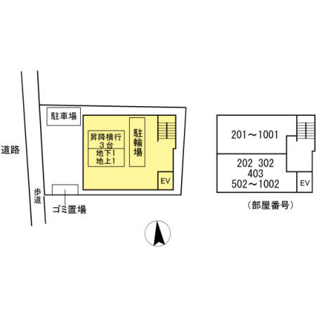 OASIS金山の区画図