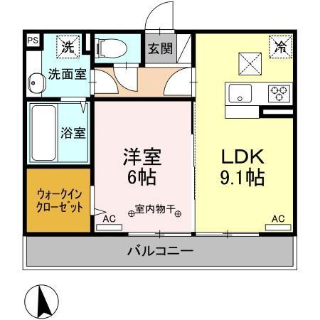 ボヌールAの間取り
