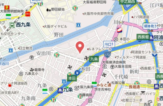 【地図】 | エステムコート大阪WESTⅡ