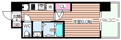 【間取り】 | エステムコート大阪WESTⅡ