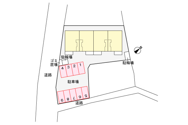 クレセントSATOの区画図