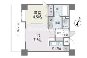 アクタス薬院Ⅲの間取り