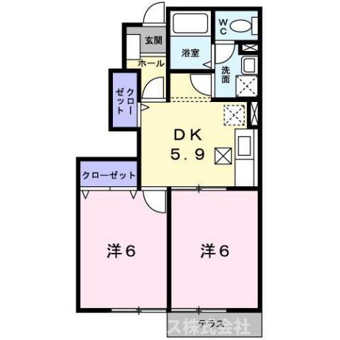 フロイライン　アミィＢの間取り
