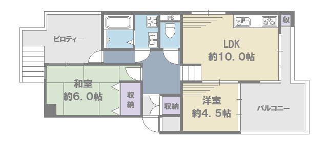 成増ビューハイツの間取り