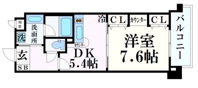 インペリアル新神戸の間取り