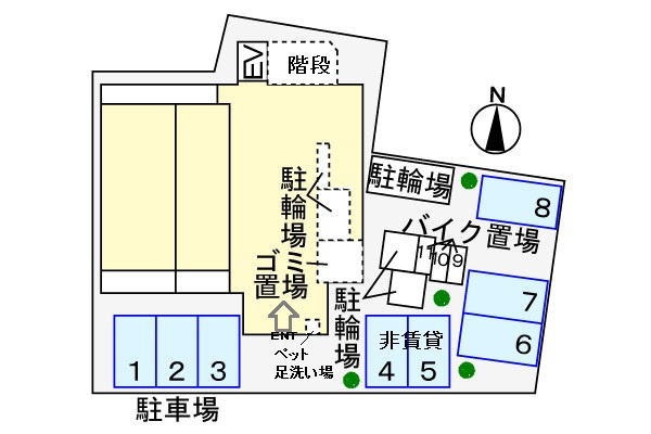 パークスクエア木場の区画図