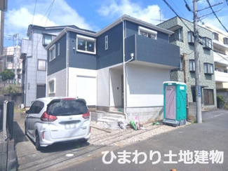 【外観】 | 海老名市浜田町  1号棟 第2 | 販売現地　2026年7月7日撮影　※2026年9月完成予定