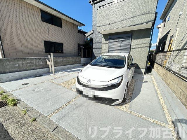 曽根町戸建ての駐車場