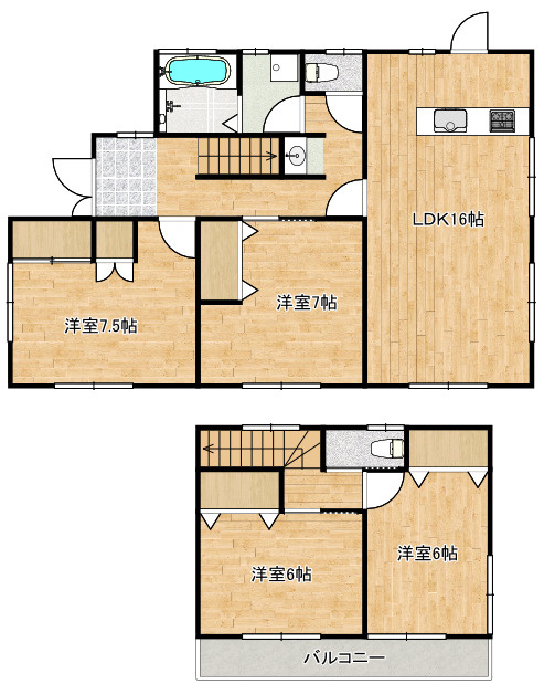 若竹台町一戸建の間取り