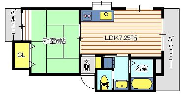 中川ハイツの間取り