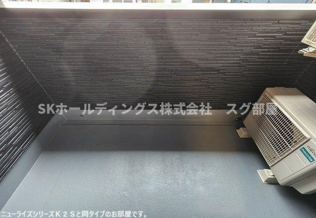 カレント綾部のバルコニー