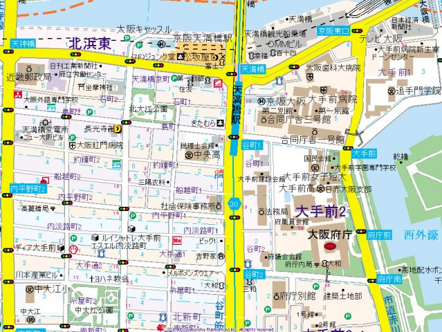 【地図】 | プレサンス天満橋ヴェルエラ