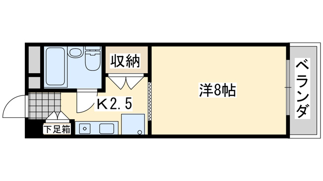 【間取り】 | アビヨンＫＡＢ１