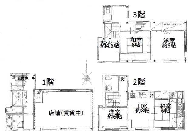 【間取り】 | 貸家　世田谷区世田谷