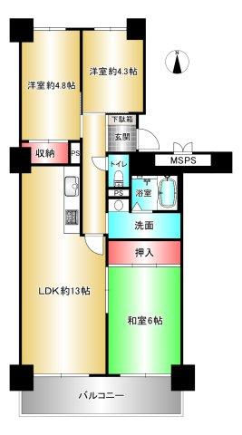 メゾン宝塚山本　の間取り