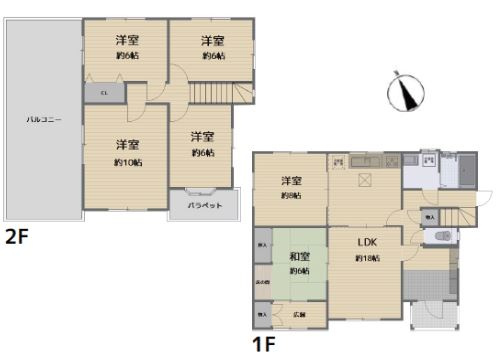 川越市豊田本4丁目中古戸建【フルリノベ済】の間取り|ご家族が自然と顔を合わせやすい動線に配慮された、暮らしやすさを高める使い勝手の良い間取り設計です。各居室へのプライベートな行き来もしやすく、毎日の生活を快適でスムーズにサポートしてくれます。
