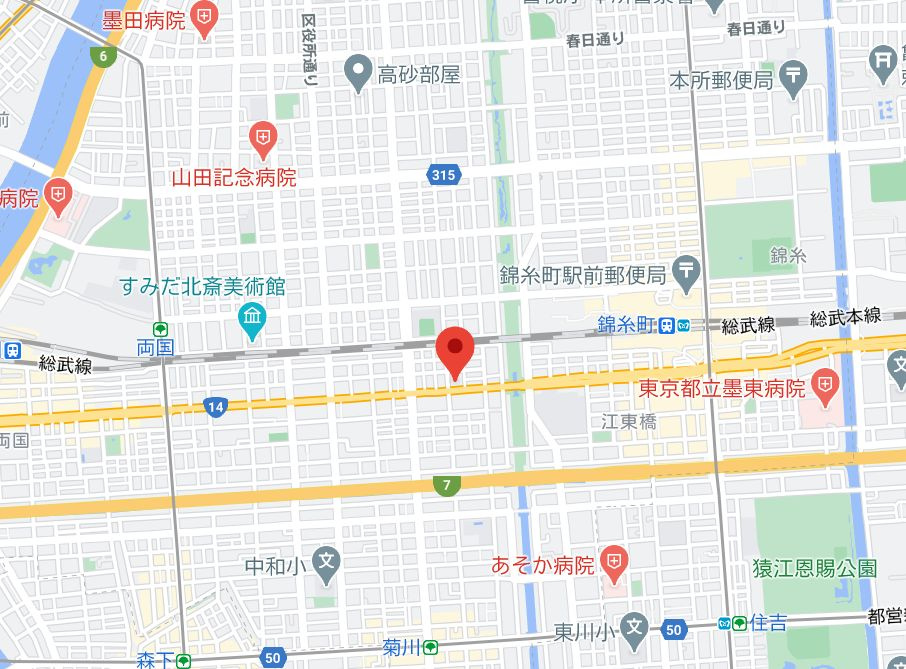 ステージグランデ錦糸町Ⅱの地図