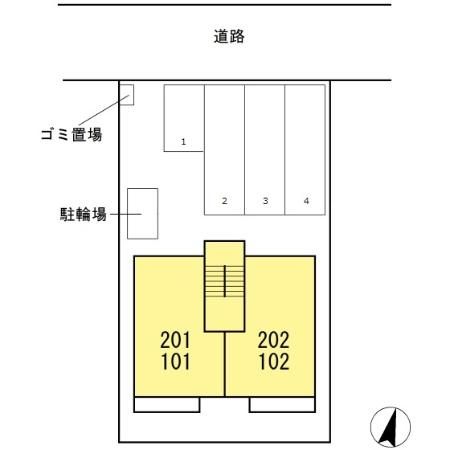 マイローズ松浜の区画図