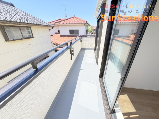 【サンスターホーム】羽村市川崎2丁目　新築省エネ住宅のバルコニー
